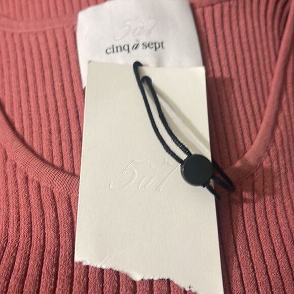 NWT Cinq a Sept Ellen Sleeveless Rib Knit Rosewood M - Picture 8 of 8